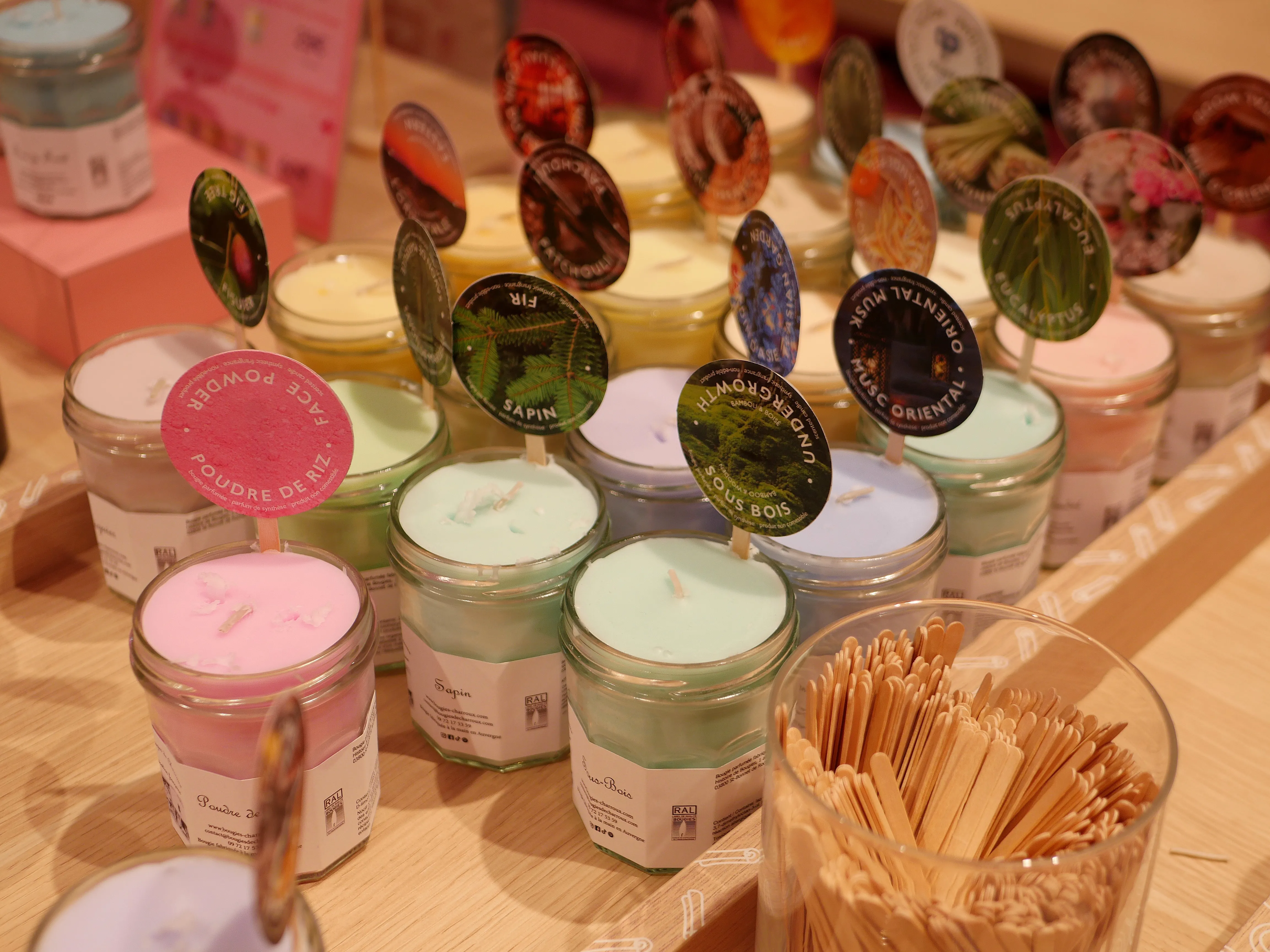 Bougies artisanales fabriquées en France